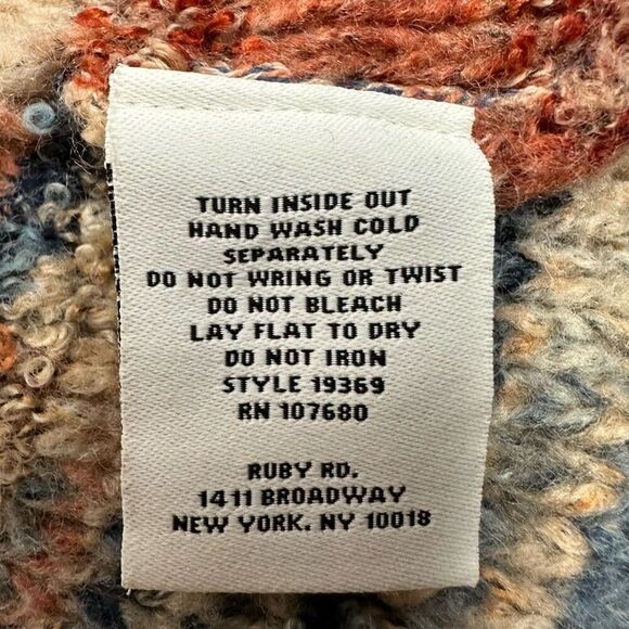 Ruby Rd. Ombre Open Front Cardigan size Large Petite - Picture 5 of 5